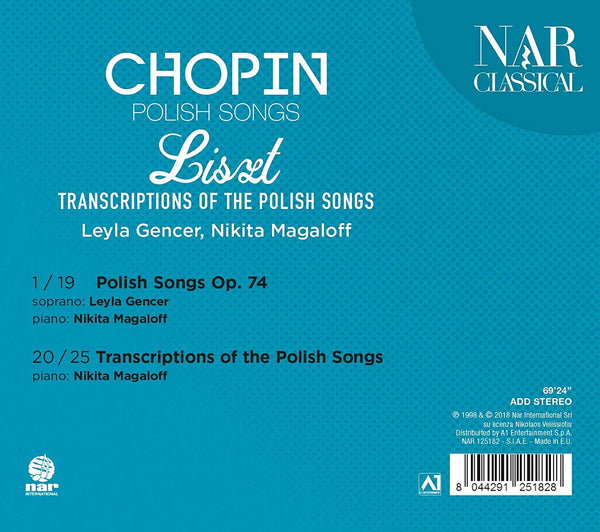 Chopin: Polish Songs. Chopin/Liszt: Transcriptions Of The Polish Songs