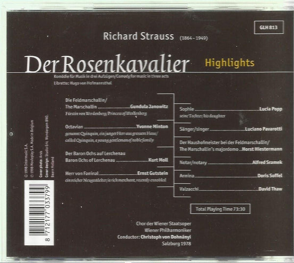 R. Strauss: DER ROSENKAVALIER - Highlights