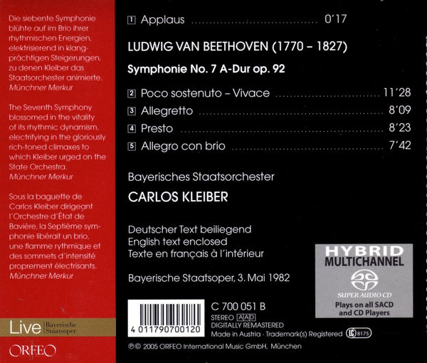 Beethoven: Symphony No. 7