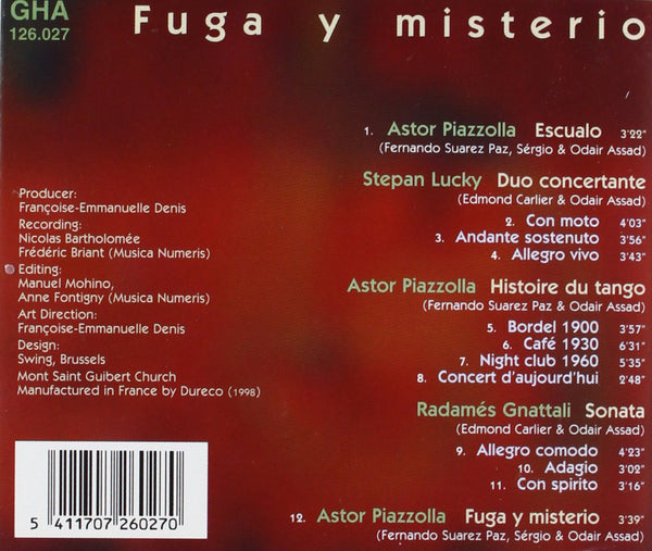 Fuga y Misterio - Works for Guitar by Piazzolla, Stepan Lucky & Radames Gnattali.