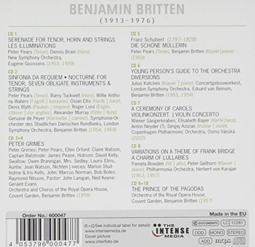 Benjamin Britten 100-Birthday Collection