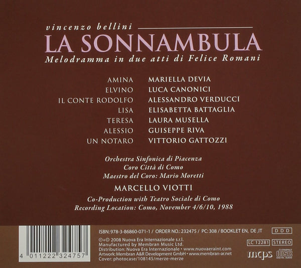 Bellini: LA SONNAMBULA