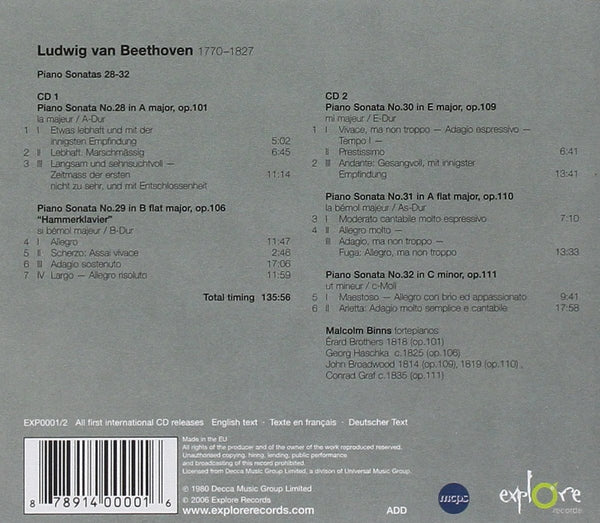 Beethoven: Piano Sonatas 28-32