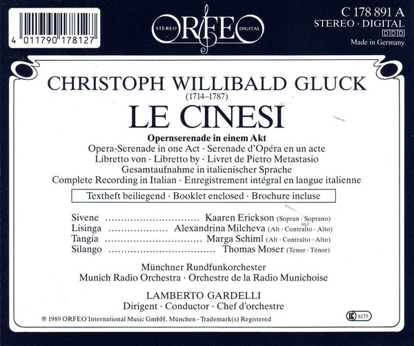 Gluck: LE CINESI