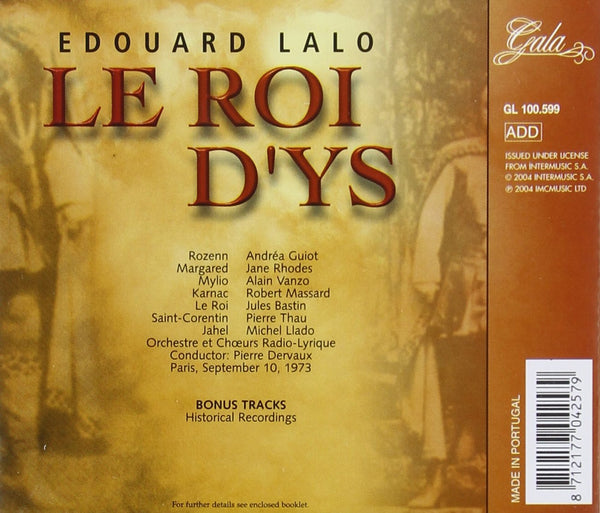 Lalo: LE ROI D'YS