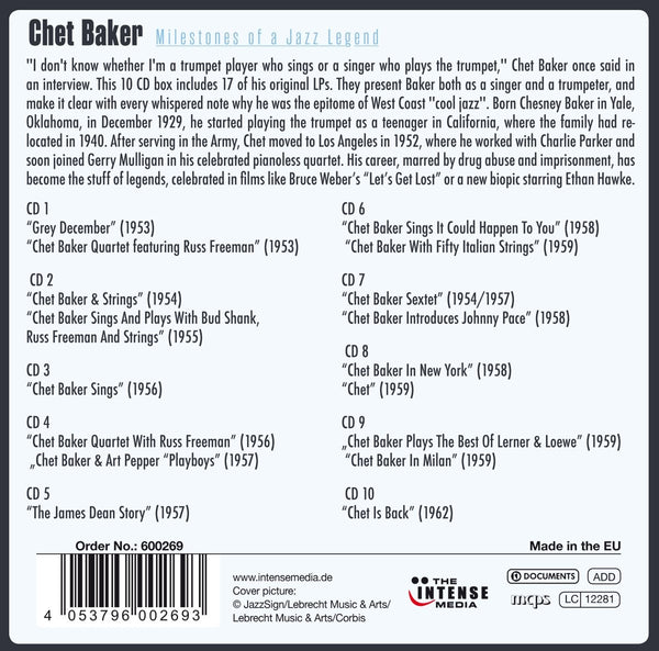 Chet Baker - Milestones of a Jazz Legend