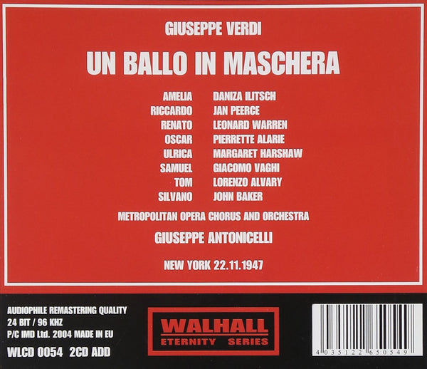 Verdi: UN BALLO IN MASCHERA