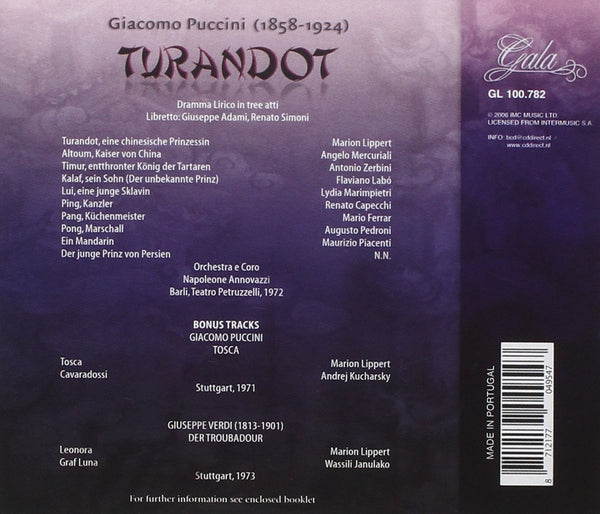 Puccini: TURANDOT