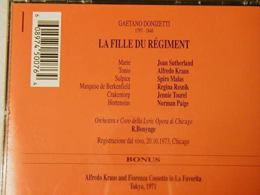 Donizetti: LA FILLE DU RÉGIMENT