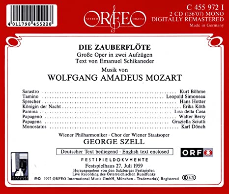 Mozart: DIE ZAUBERFLÖTE