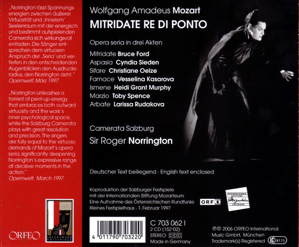 Mozart: MITRIDATE, RE DI PONTO