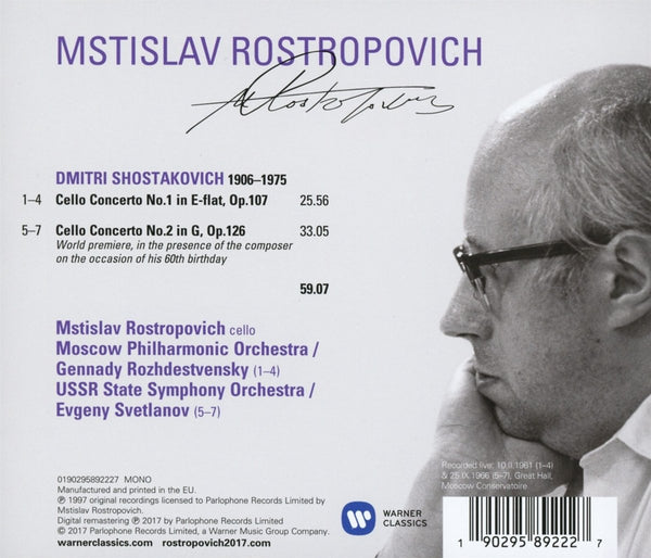 Shostakovich: Cello Concertos Nos. 1 & 2 [The Russian Years]