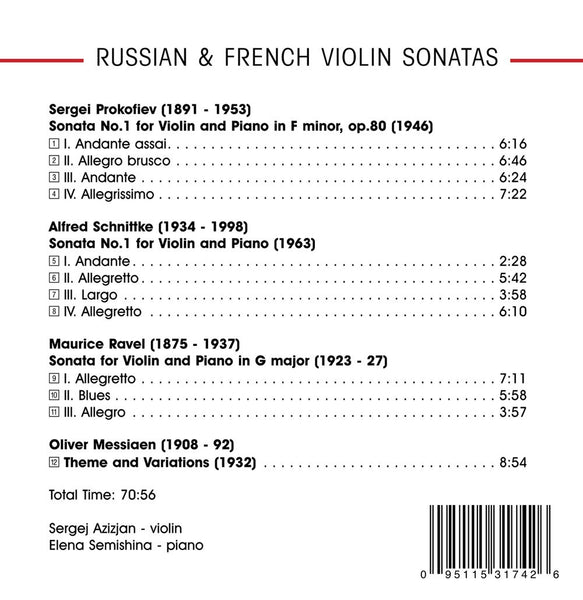 Russian & French Violin Sonatas