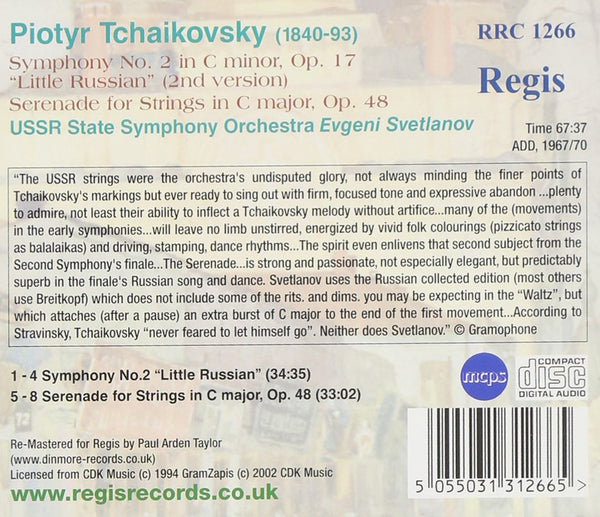 Tchaikovsky: Symphony No. 2 ("Little Russian"). Serenade For Strings