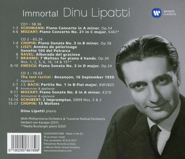 Immortel Dinu Lipatti (3CDs)