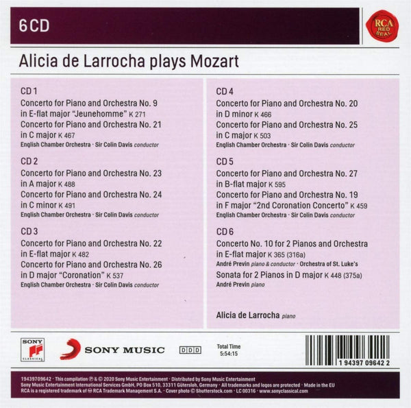 Alicia de Larrocha plays Mozart's Concertos