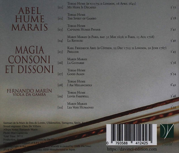 Magia Consoni Et Dissoni - Works by Abel, Hume & Marais