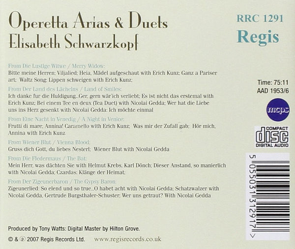 Elisabeth Schwarzkopf: Operetta Arias & Duets