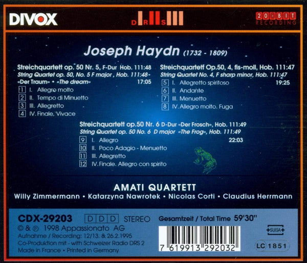 Haydn: String Quartets, Op.50, 4-6