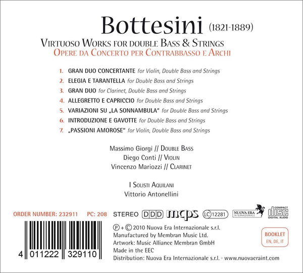 Bottesini: Virtuoso Works for Doublebass