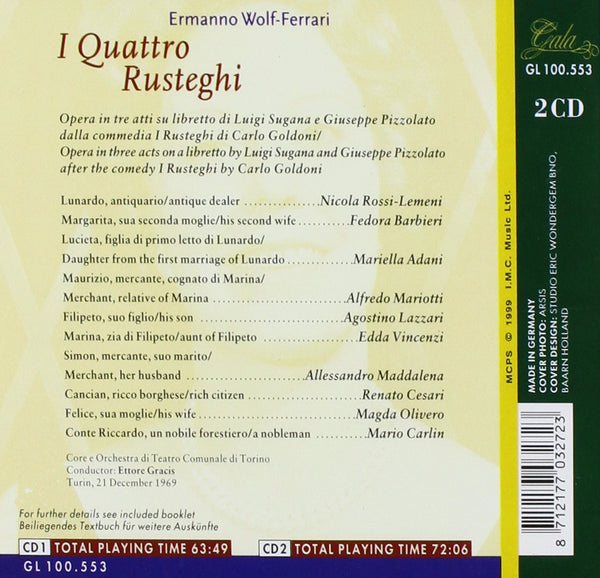 Wolf-Ferrari: I QUATTRO RUSTEGHI