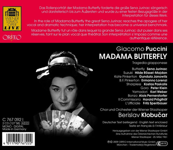 Verdi: MADAMA BUTTERFLY