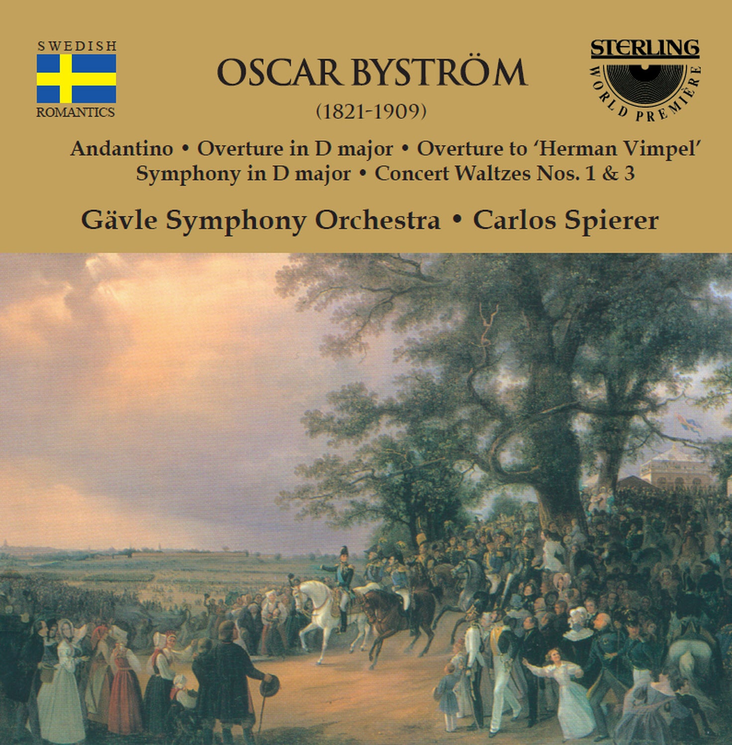 Oscar Byström (1821-1909): Symphony in D major. Concert Waltzes No. 1 & 3. Andantino. Overtures.