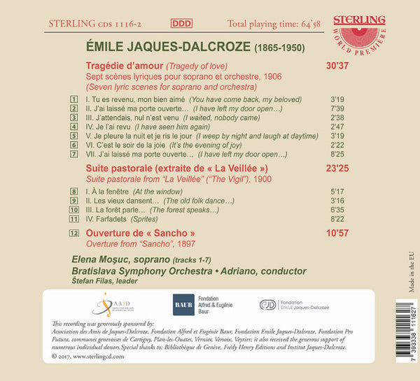 Emile Jaques-Dalcroze (1865-1950): Tragedie D'Amour