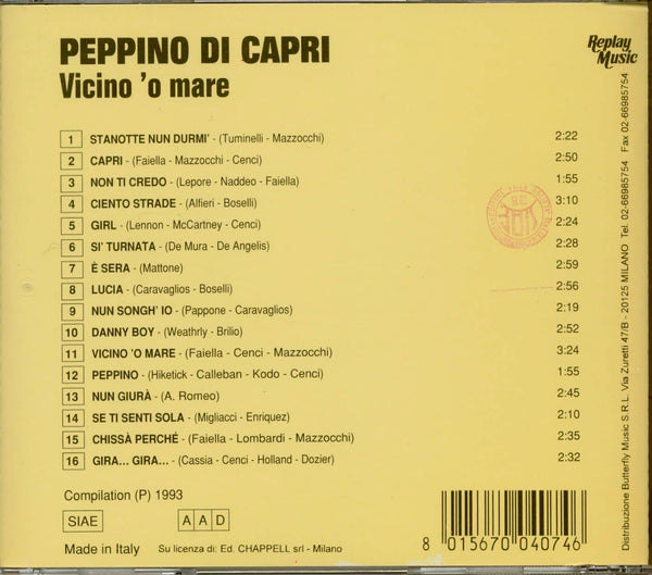 Peppino di Capri- Vicino'o Mare