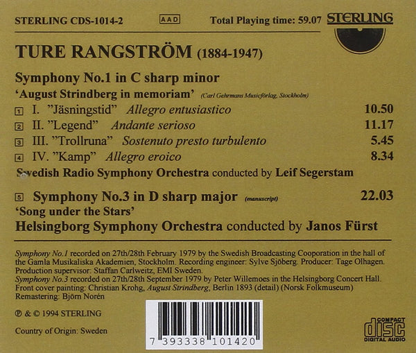Ture Rangström (1884-1947): Symphony No.1 & No.3