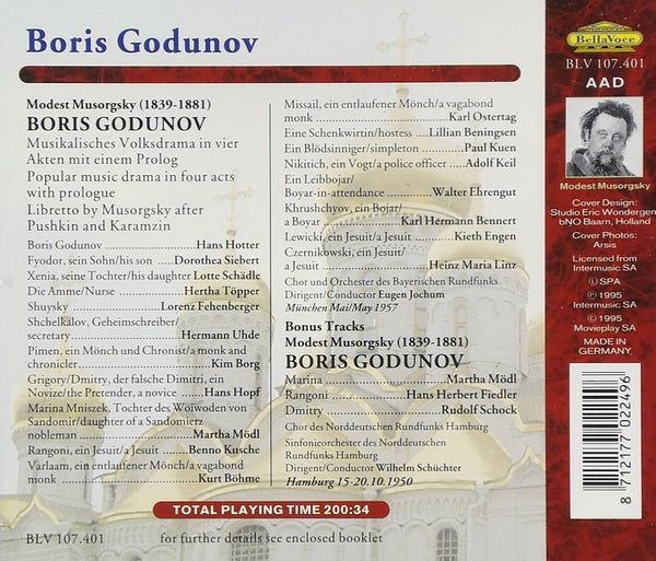 Mussorgsky: BORIS GODUNOV (in German)