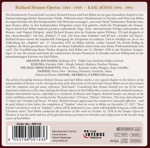 Richard Strauss: The Complete Recordings of the Operas - vol. 2