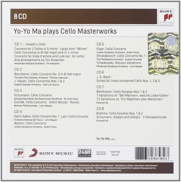 Yo-Yo Ma Plays Cello Masterworks