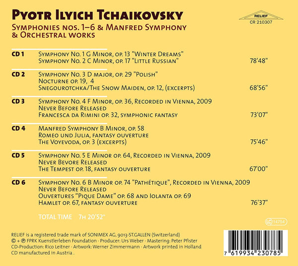 Tchaikovsky: Symphonies 1-6