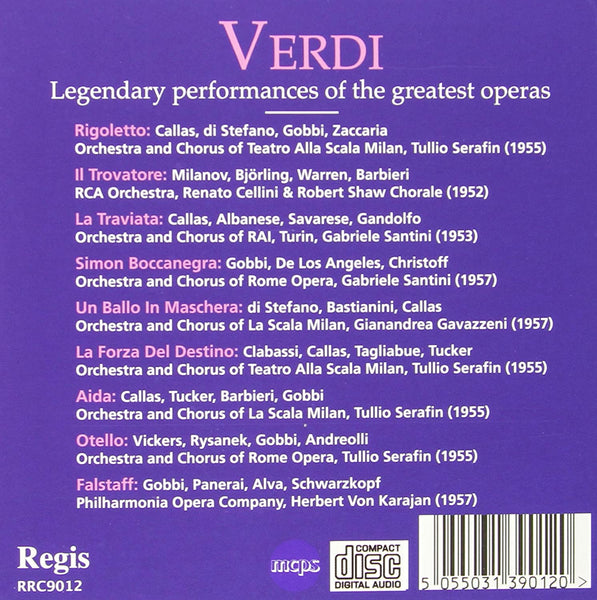 Verdi: The Great Operas - RIGOLETTO, IL TROVATORE, LA TRAVIATA, SIMON BOCCANEGRA, UN BALLO IN MASCHERA, LA FORZA DEL DESTINO, AIDA, OTELLO & FALSTAFF.