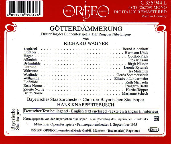 Wagner: GÖTTERDÄMMERUNG