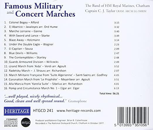 Famous Military and Concert Marches