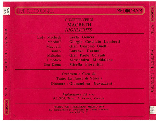 Verdi: MACBETH - Highlights