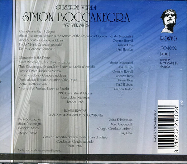 Verdi: SIMON BOCCANEGRA