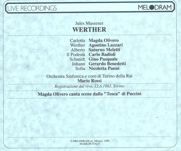 Massenet: WERTHER (in Italian)