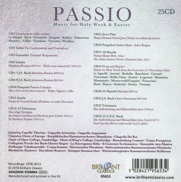 Passio: Music For Holy Week & Easter - 25 CD set