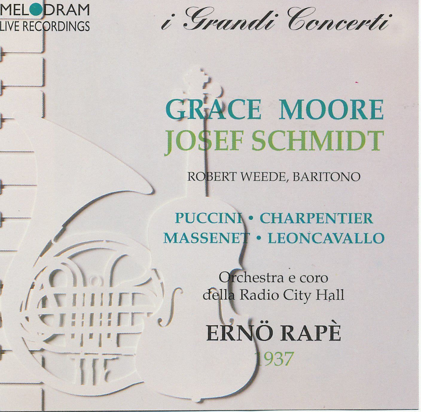 Grace Moore & Josef Schmidt in Recital - Puccini, Charpentier, Masenet, Leoncavallo (Radio City Hall, 1937)