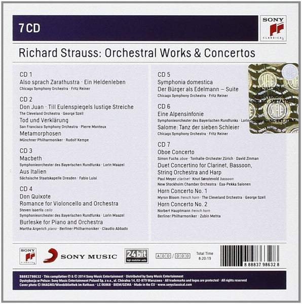 Richard Strauss: Orchestral Works & Concertos