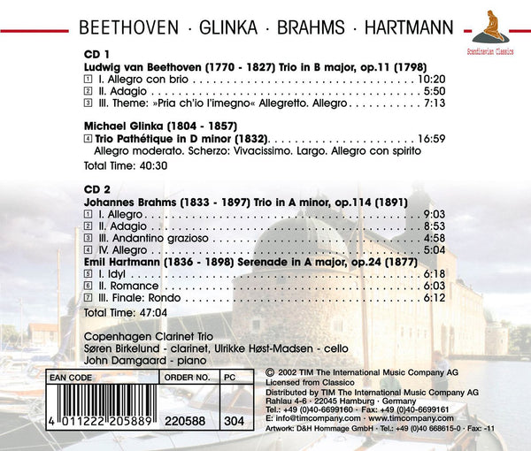 Romantic Trios - Beethoven, Glinka, Hartmann & Brahms