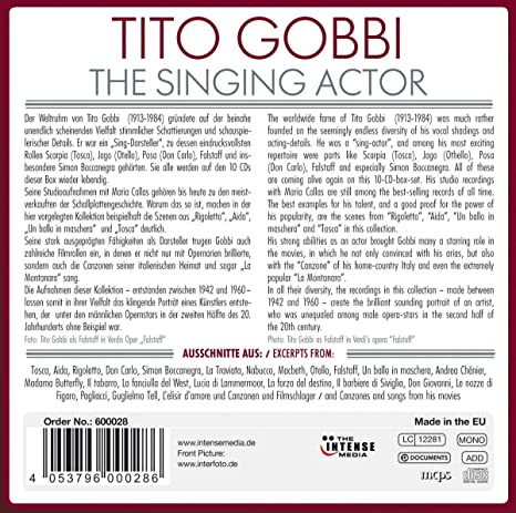 Tito Gobbi - The Singing Actor