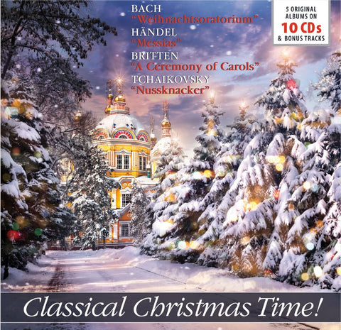 Classical Christmas Time! Works by Bach's Christmas Oratorio, Handel's Messiah, Britten's A Ceremony of Carols, Tchaikovsky's The Nutcracker's and Christmas with Leontyne Price.