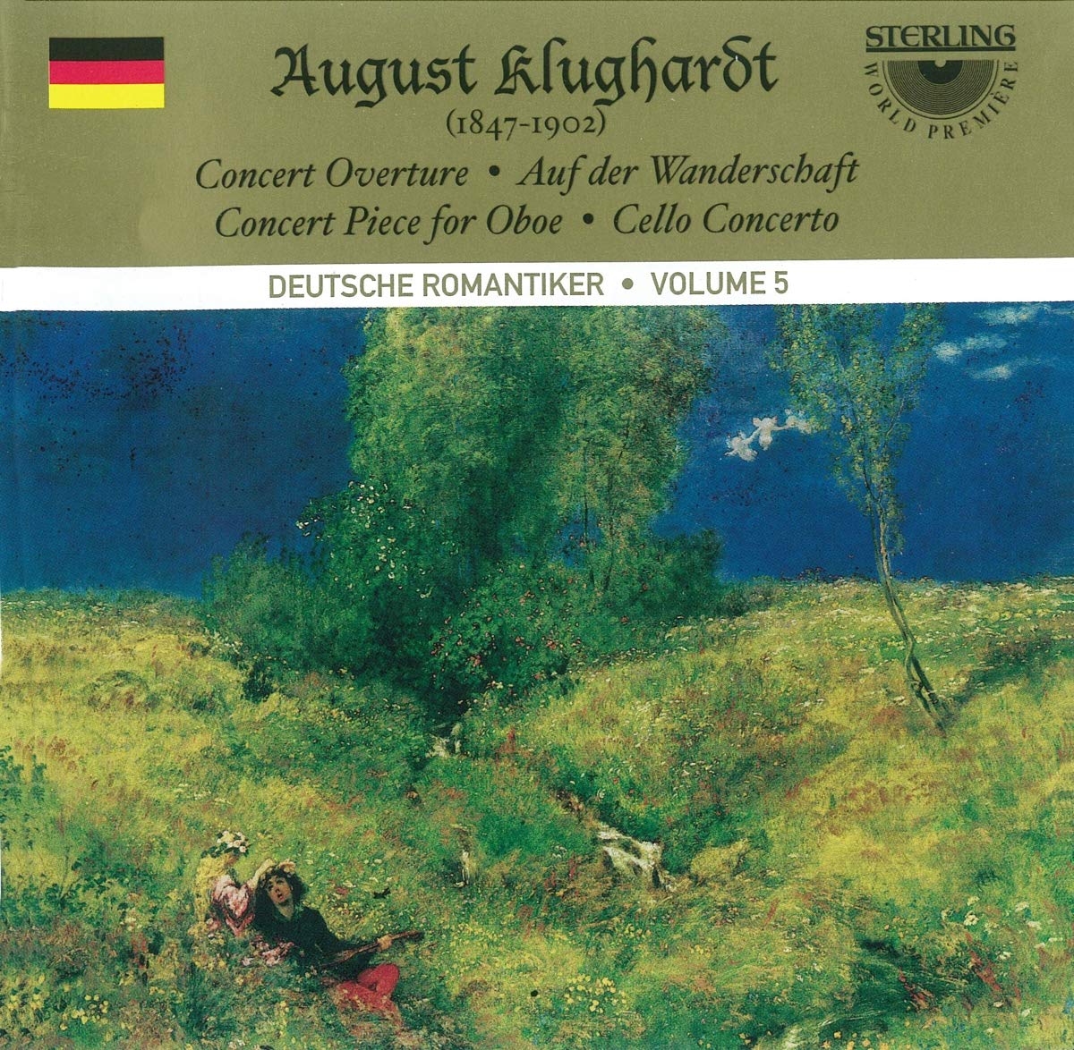 August Klughardt (1847-1902): Concert Overture. Concert Piece for Oboe.  Cello Concerto. Auf der Wanderschaft.