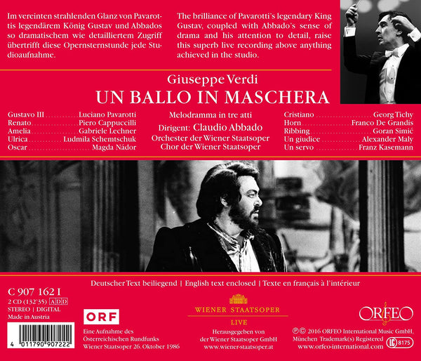 Verdi: UN BALLO IN MASCHERA