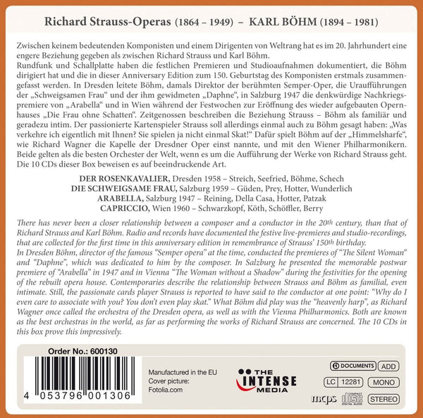 Richard Strauss: The Complete Recordings of the Operas - vol. 1