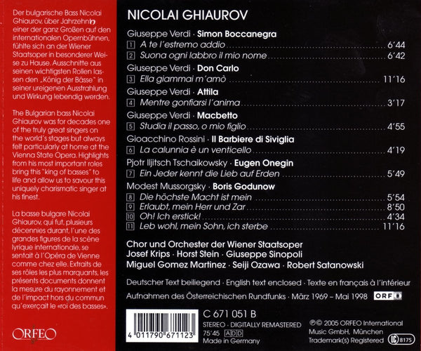 Nicolai Ghiaurov -  Arias from Simon Boccanegra, Don Carlo, Macbeth, Don Carlo, Attila & more